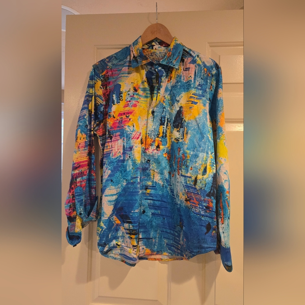 Robert Graham Multicolor Abstract Shirt